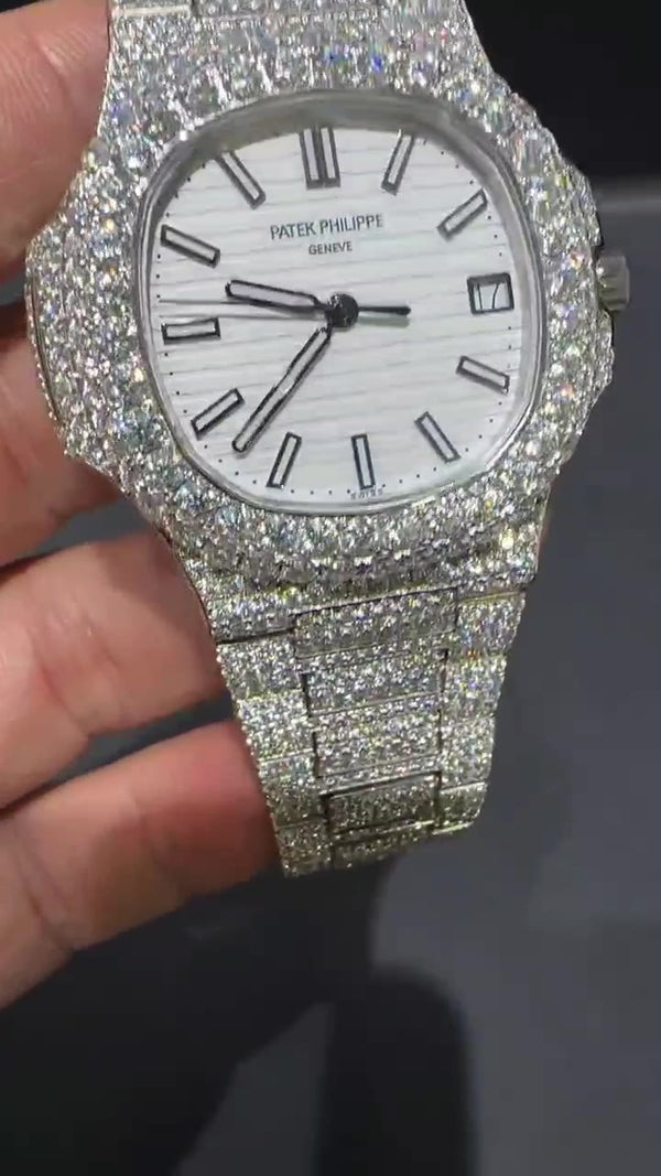 Patek Philippe Moissanite Diamond Watch  W 188