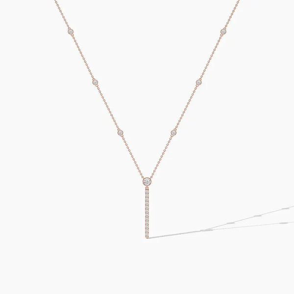 Round Cut The Yard Moissanite Diamond Necklace