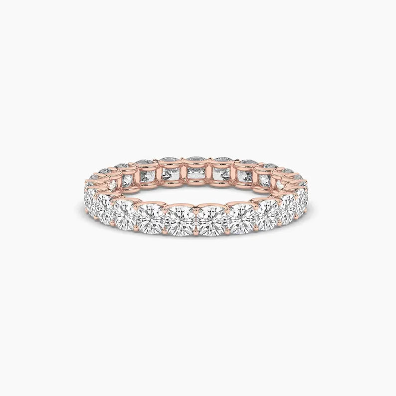 Cushion Cut Moissanite Diamond Women's Wedding Stacking Band