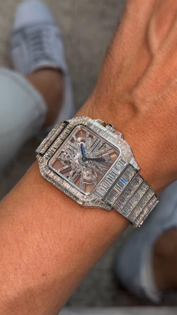 Cartier Moissanite Diamond Watch  W 62