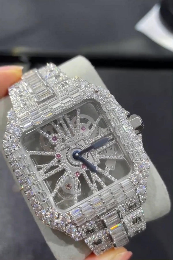 Moissanite watch | diamond watch | iced out watch | hip hop watch