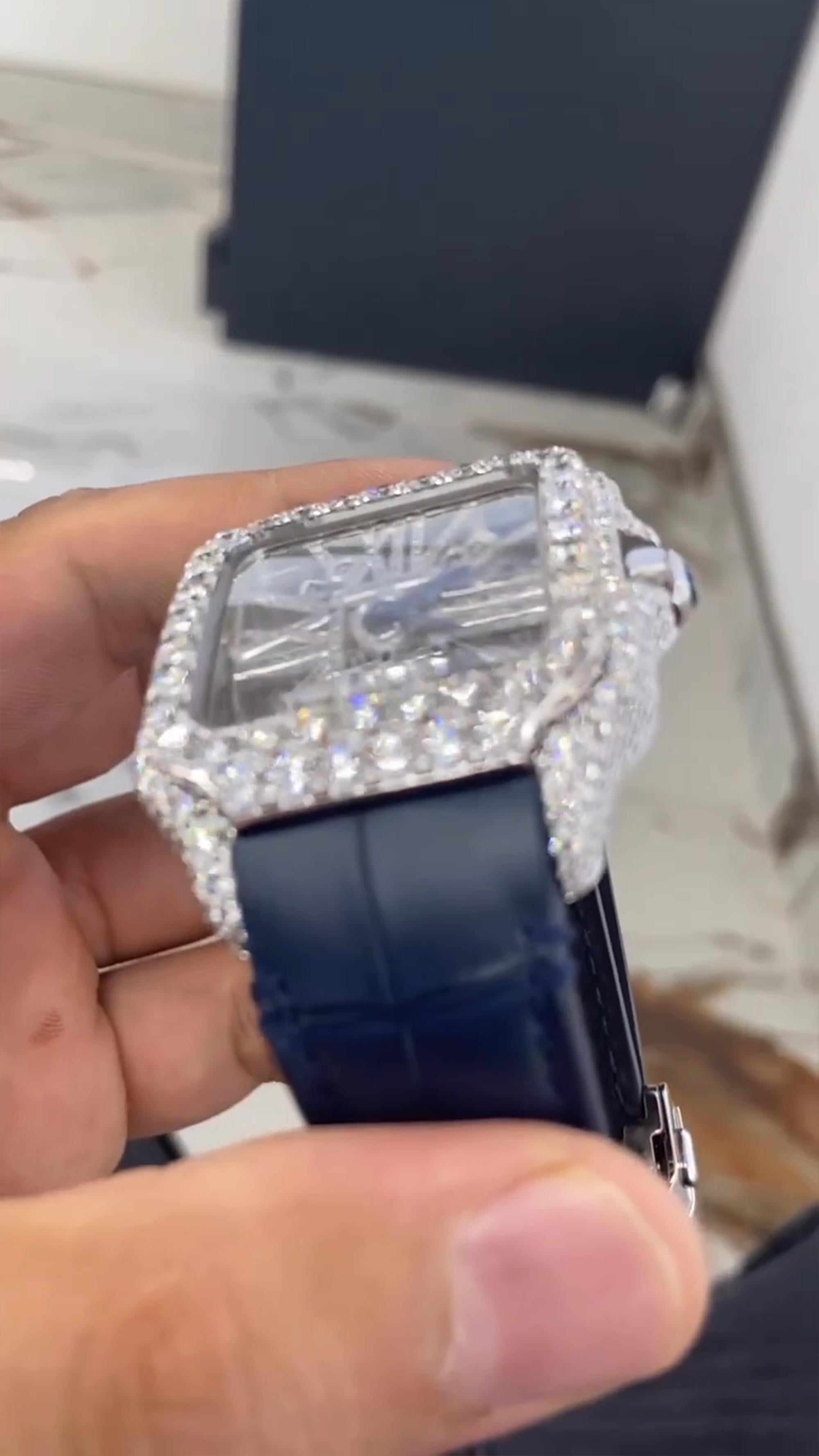 Cartier Moissanite Diamond Watch  W 54