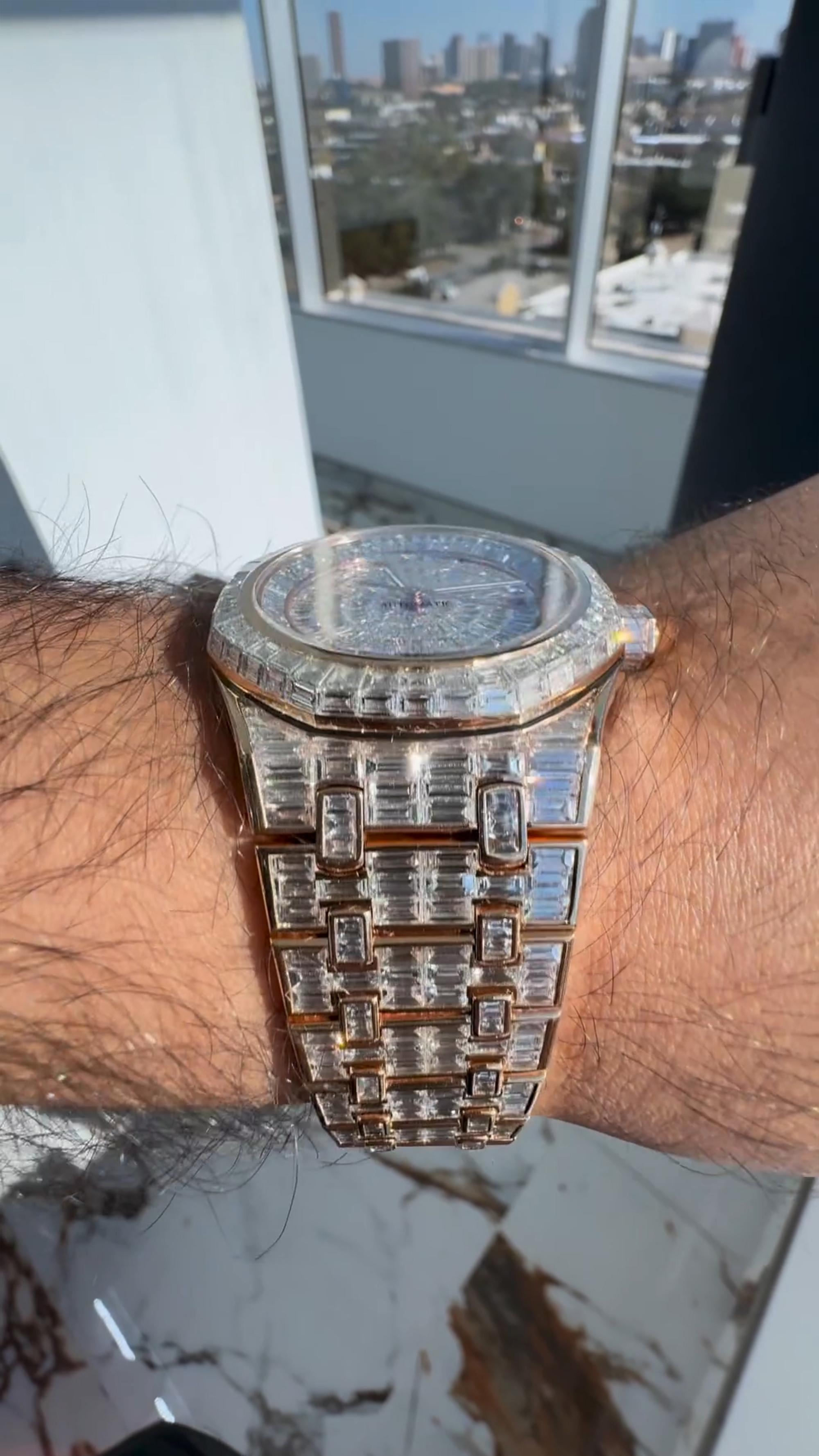 Audemars Piguet Moissanite Diamond Watch w 48