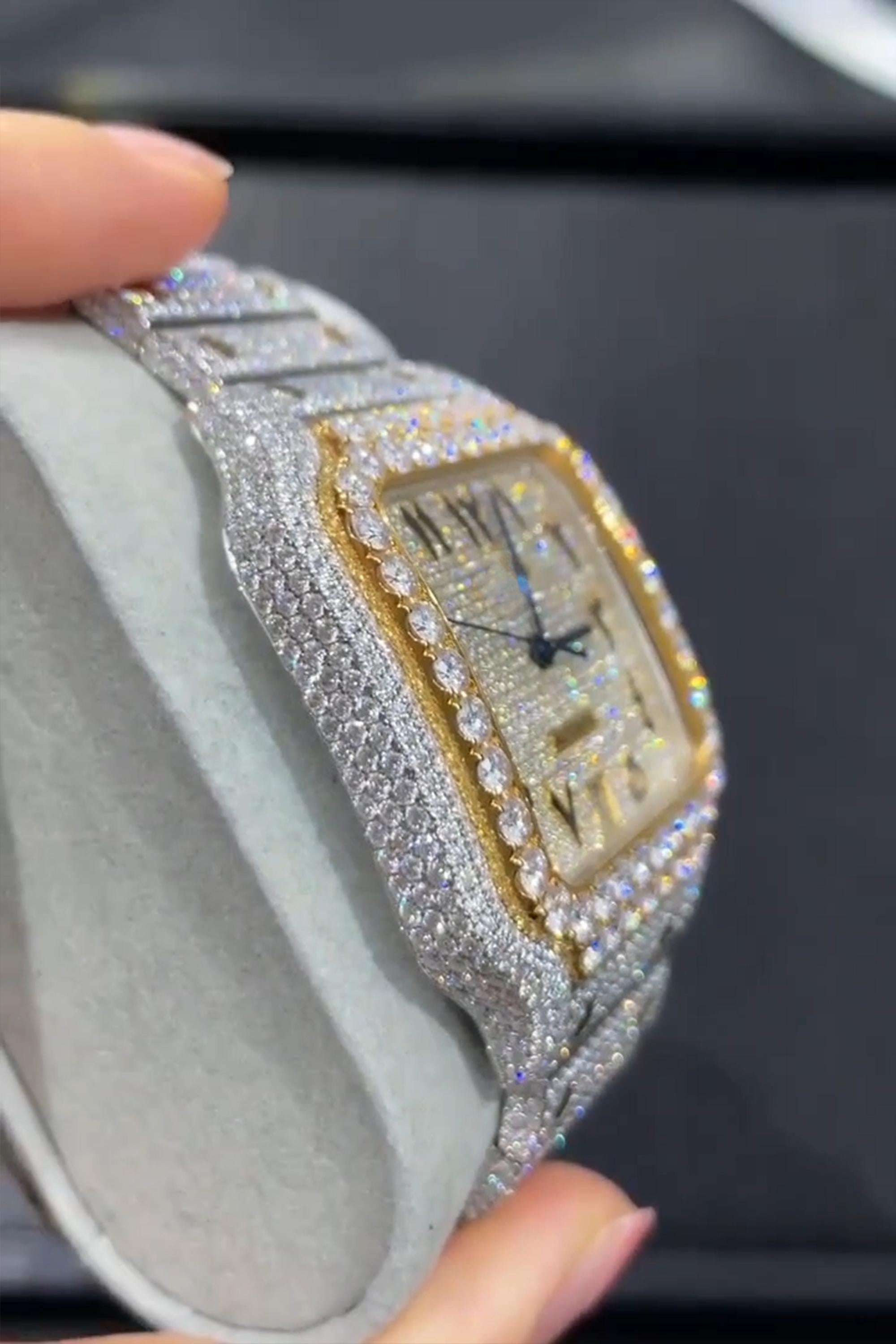 Cartier Moissanite Diamond Watch  W 39