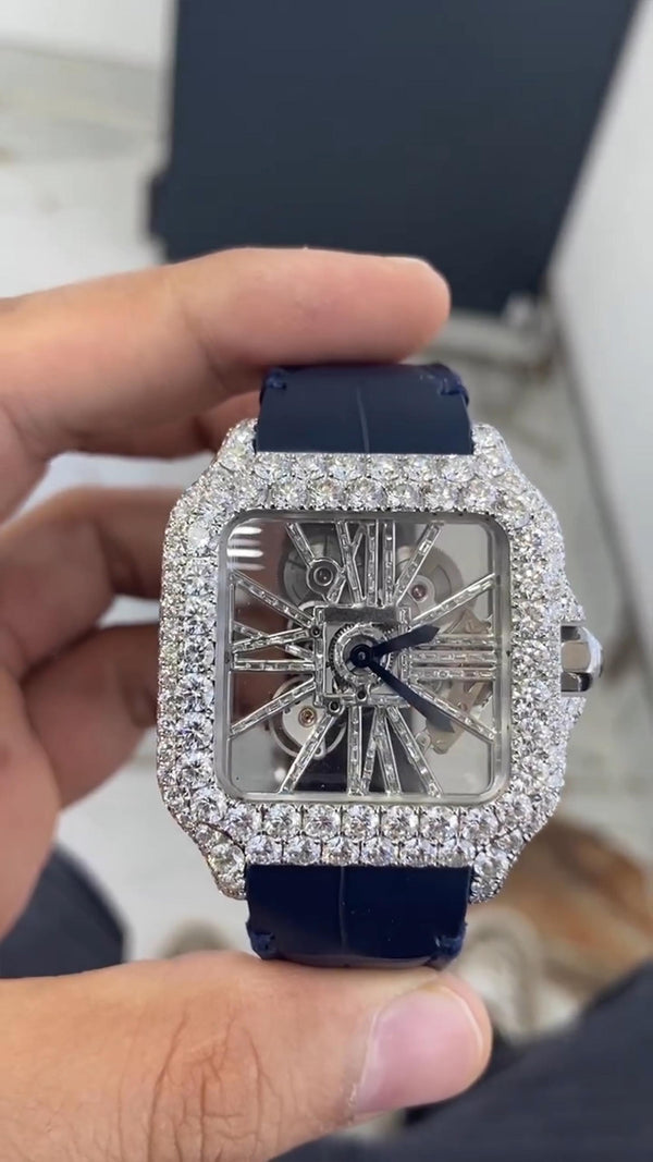 Cartier Moissanite Diamond Watch  W 54