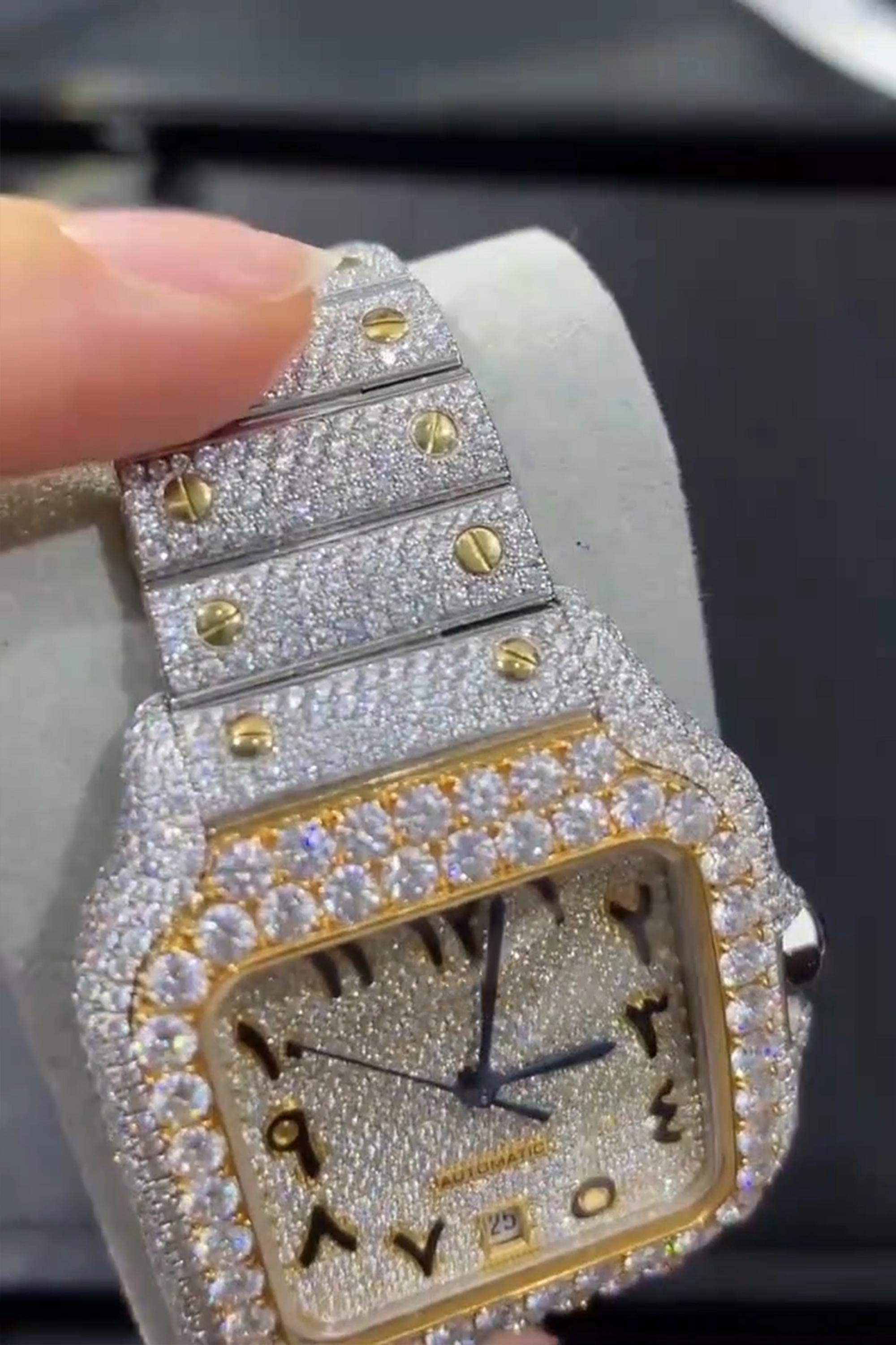 Cartier Moissanite Diamond Watch  W 39