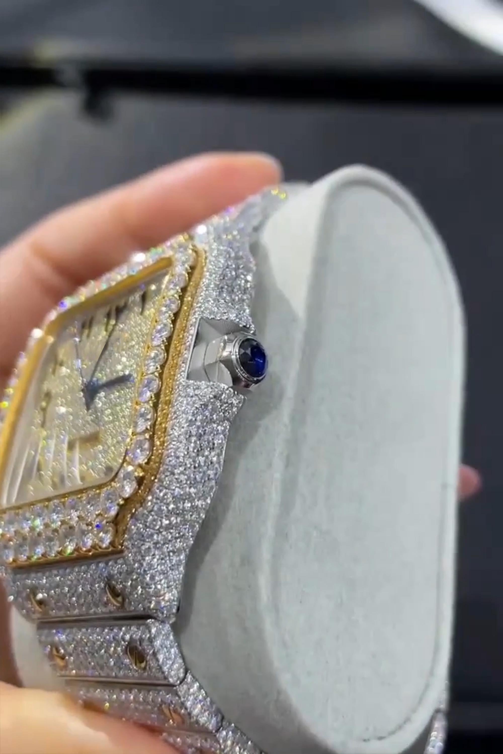 Cartier Moissanite Diamond Watch  W 39