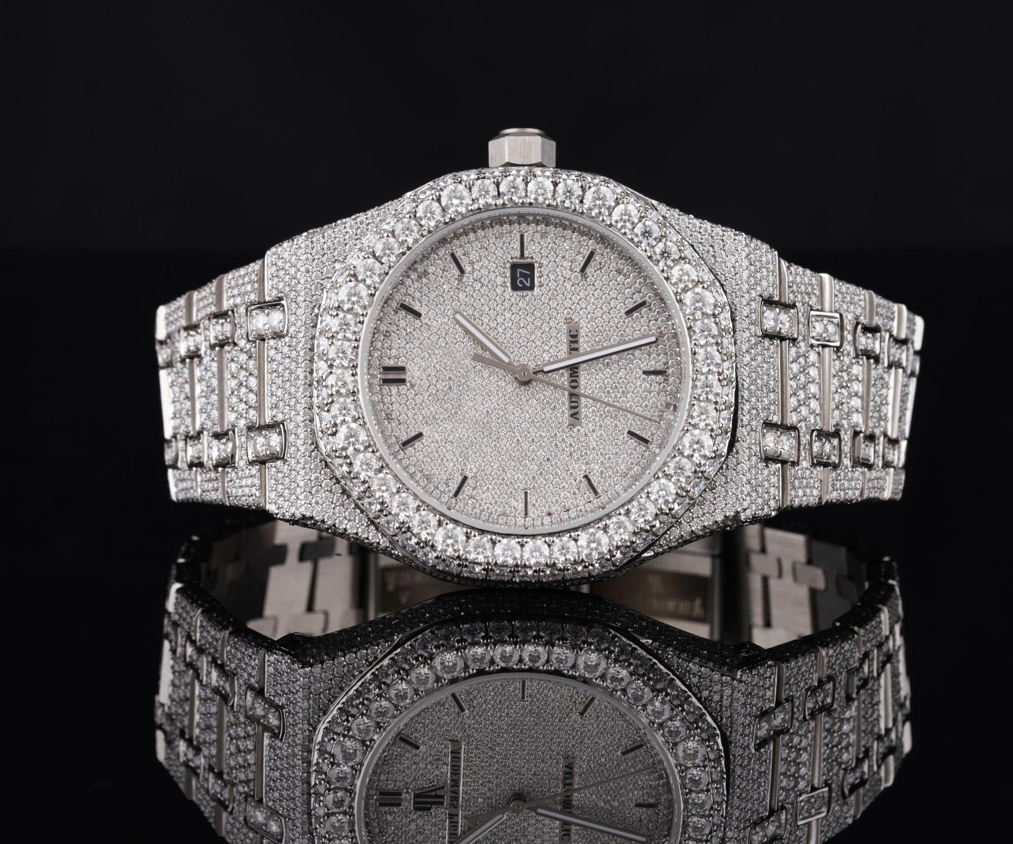 Audemars Piguet Moissanite Diamond Watch  W 37