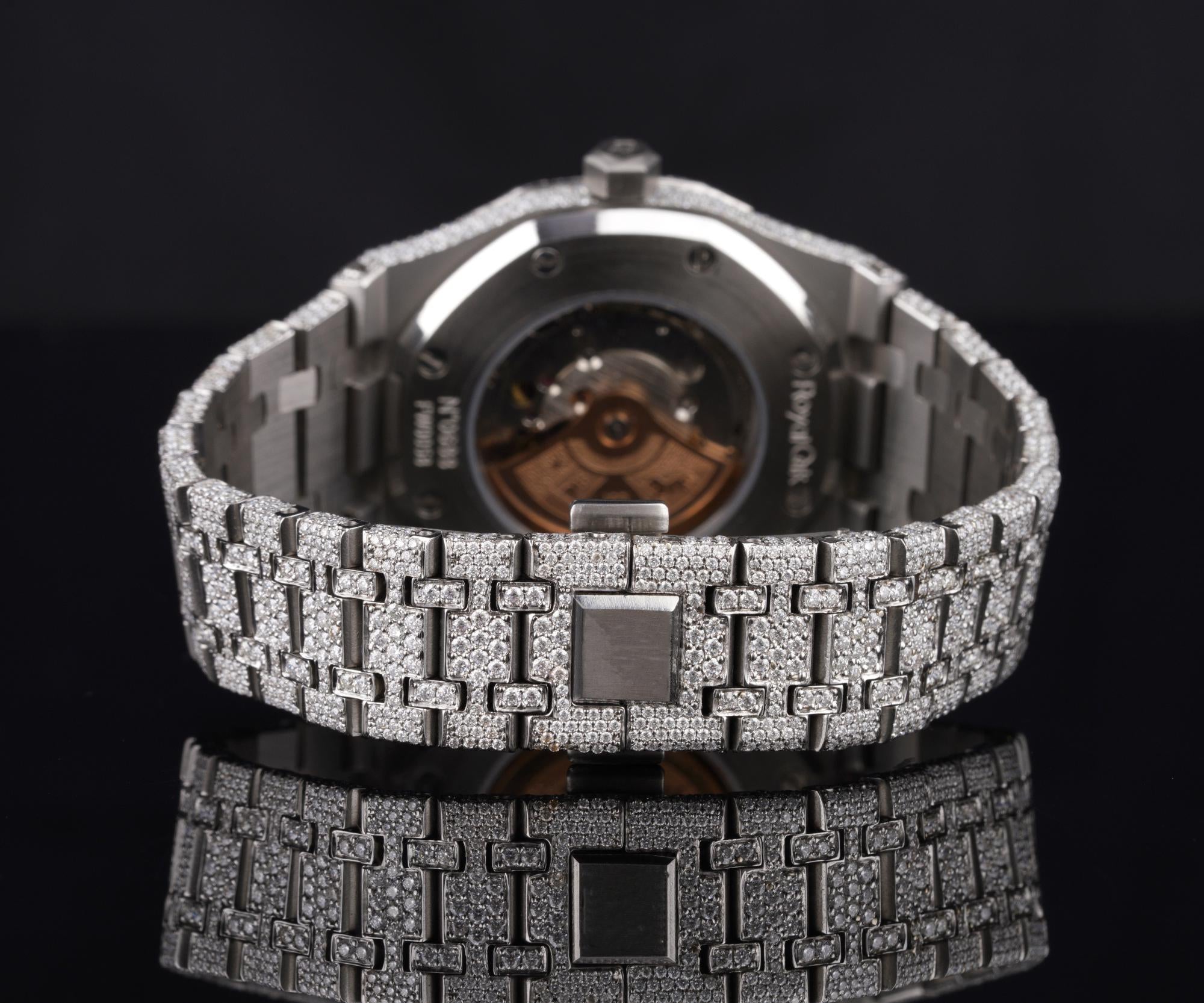 Audemars Piguet Moissanite Diamond Watch  W 37