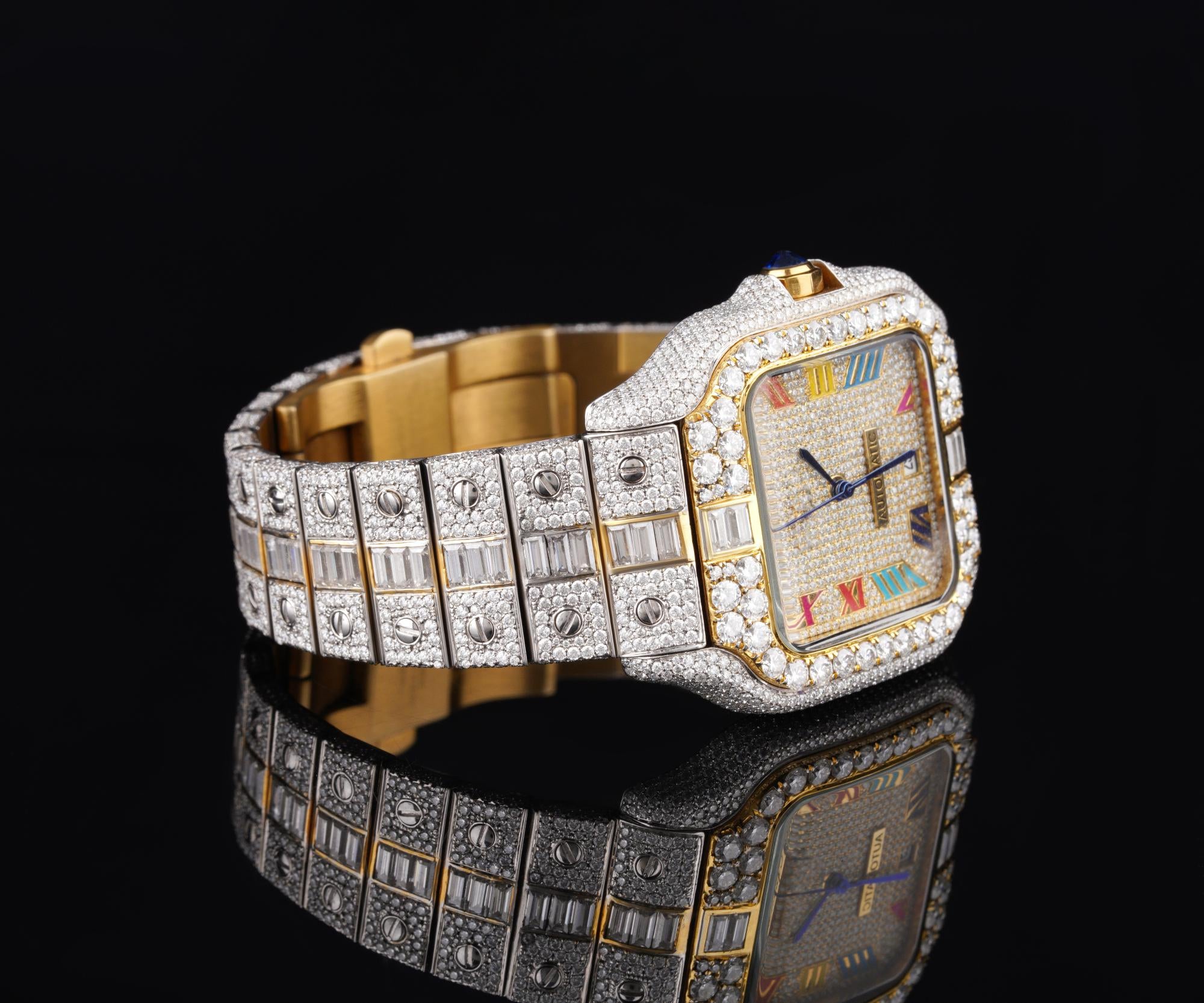 Cartier Moissanite Diamond Watch  W 38