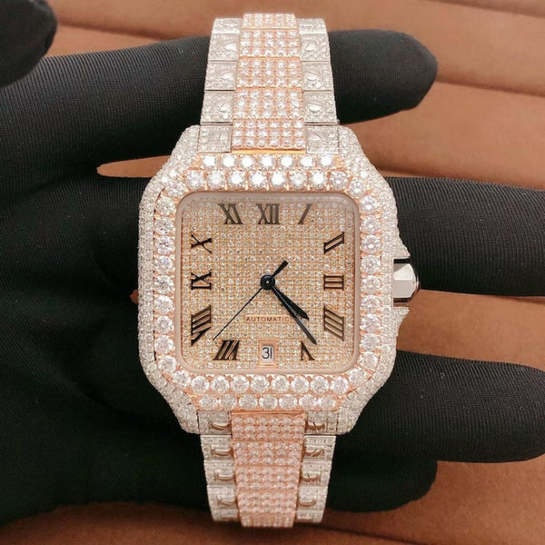 moissanite watch | diamond watch | iced out watch | hip hop watch | luxury watch | iced out | automatic watch | watches for men | watch