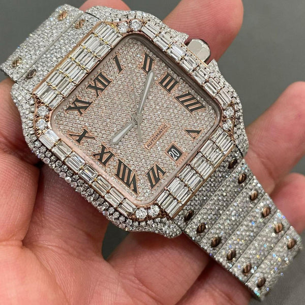 moissanite watch | diamond watch | iced out watch | hip hop watch