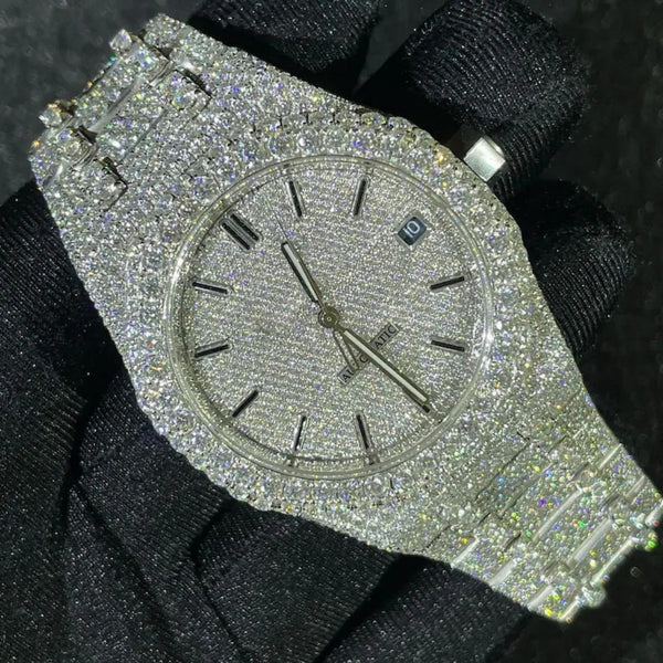 vvs moissanite watch | diamond watch | iced out watch | hip hop watch | luxury watch | iced out | automatic watch | watches for men | watch