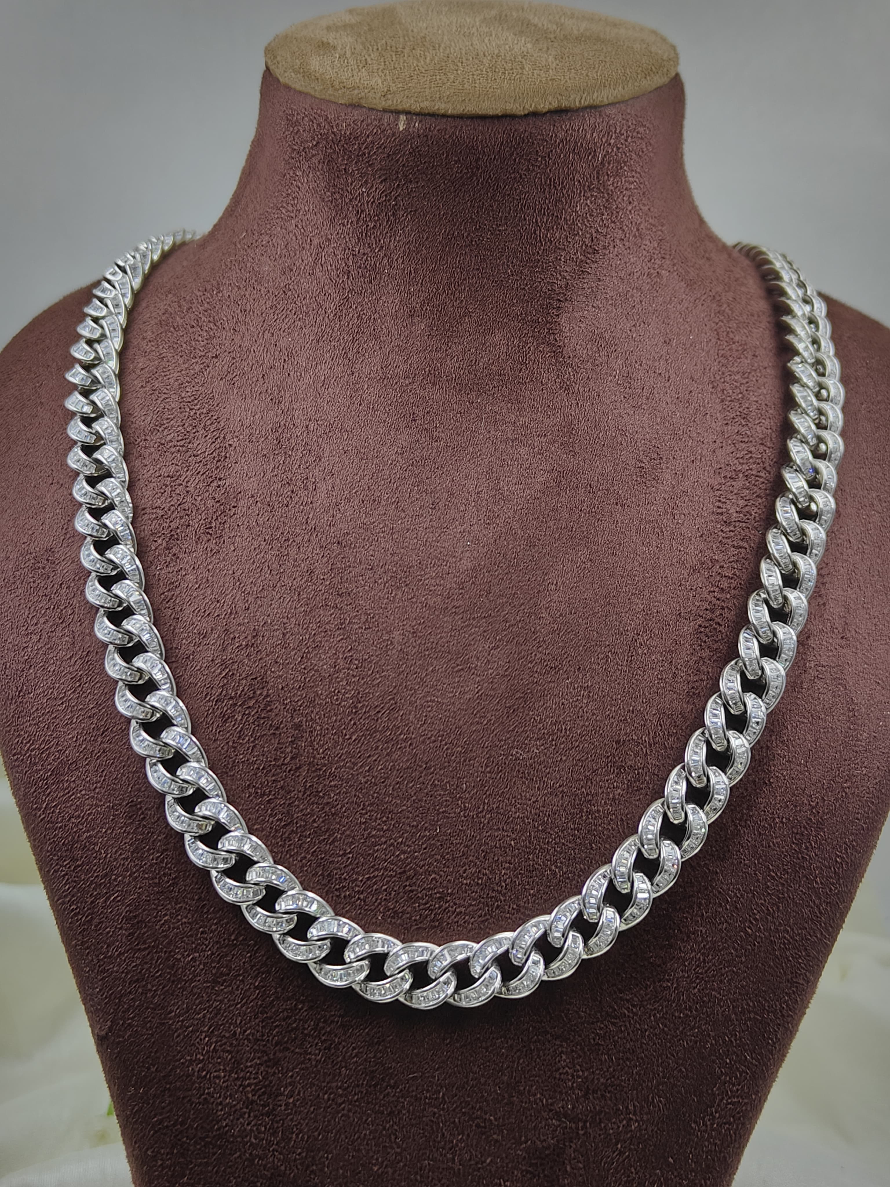 16mm Pave Cuban Chain D 6