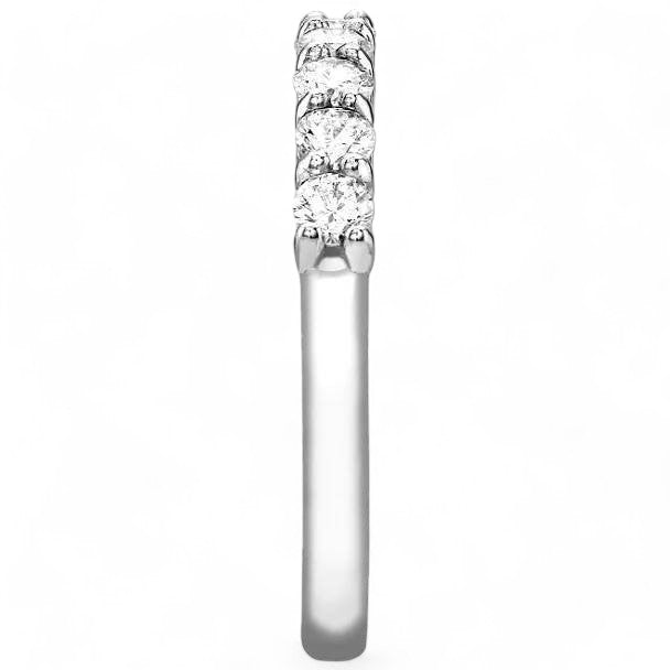 1/2ct Diamond Ring Half Eternity Wedding Band 14K White Gold