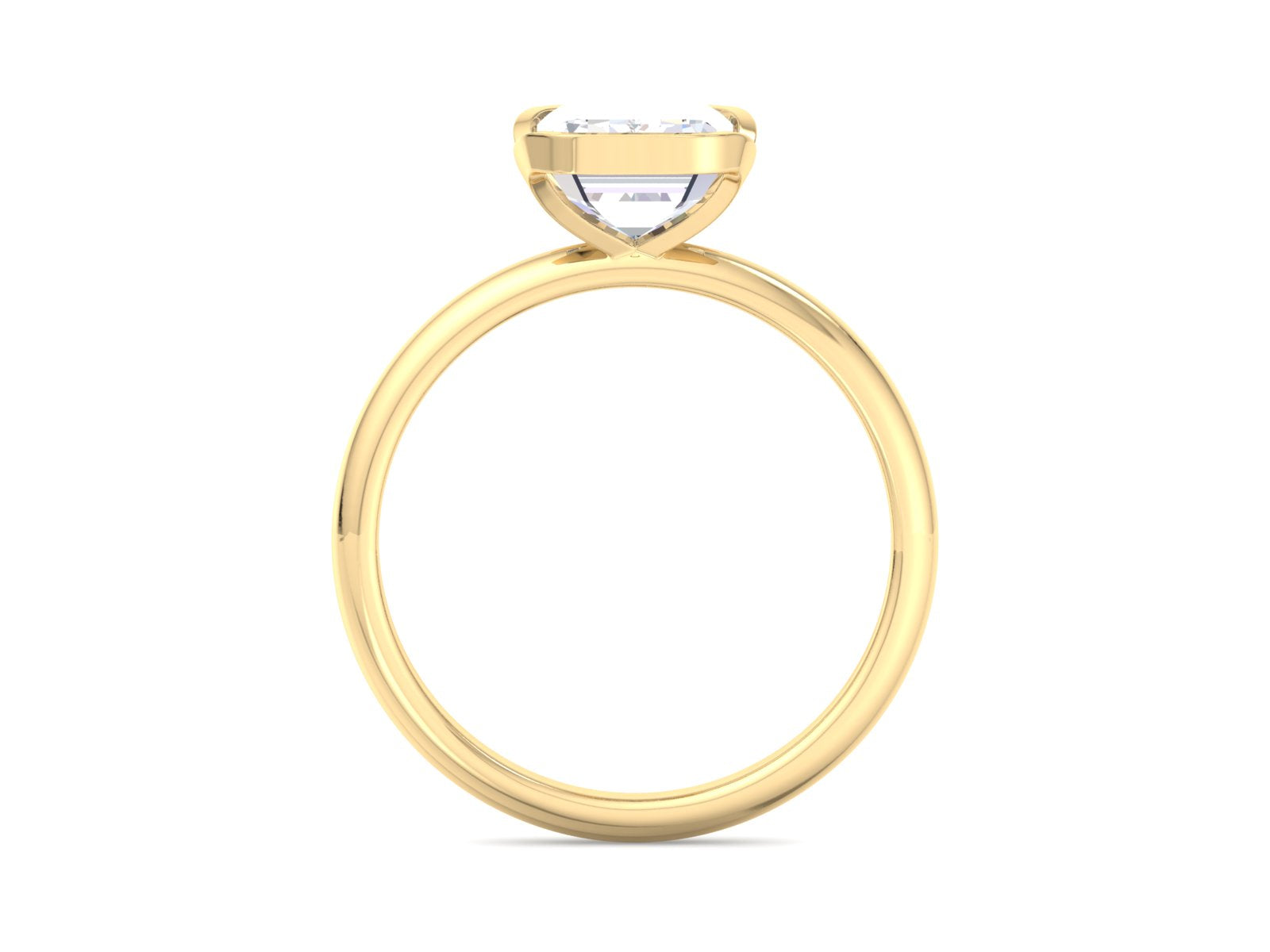 IGI CERTIFIED 2.00 Carat F/VVS2 Emerald Cut Lab Grown Diamond Solitaire Engagement Ring,Wedding Ring