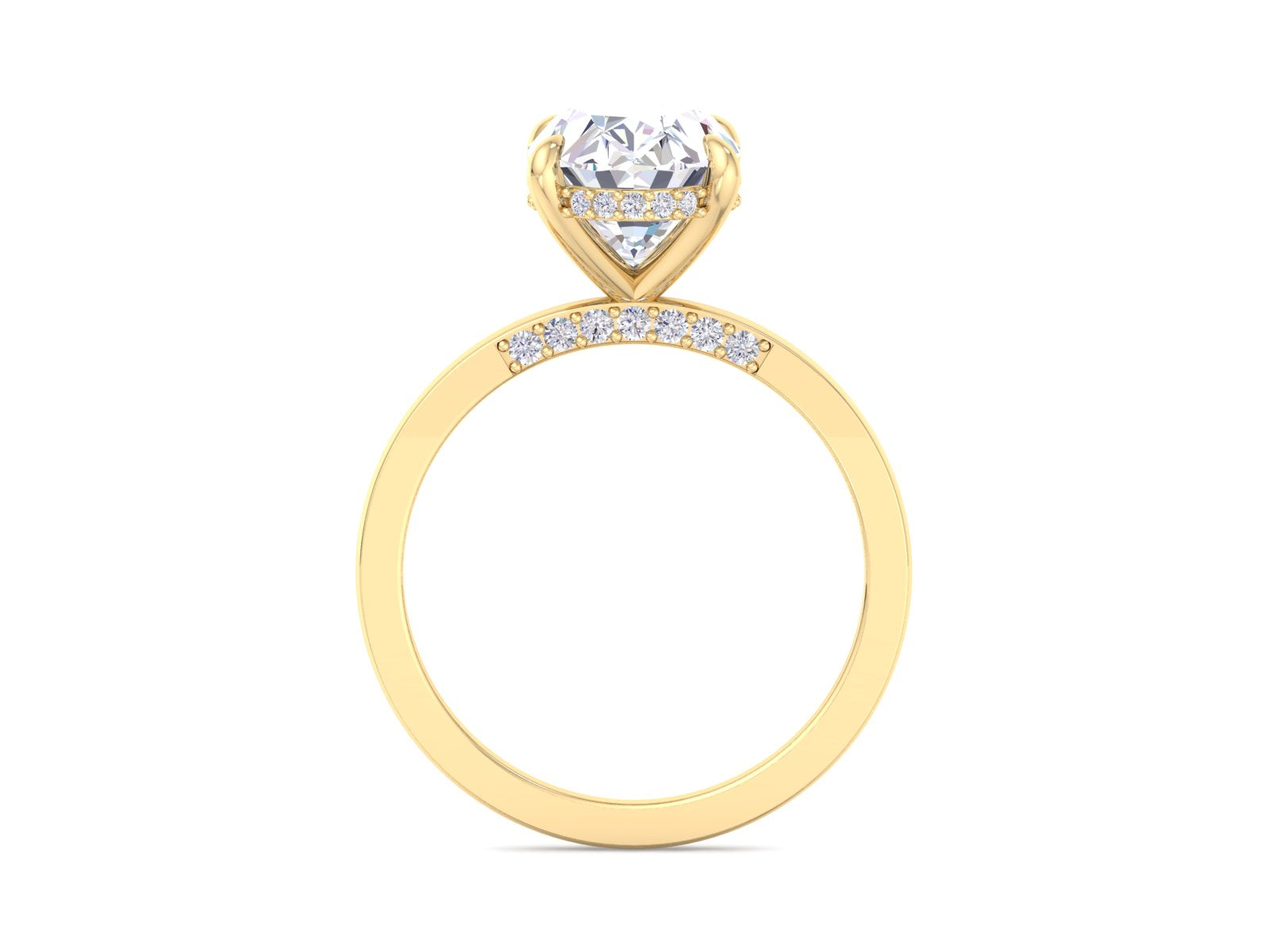 4.70CT Oval Cut Moissanite Engagement Ring, Wedding Ring