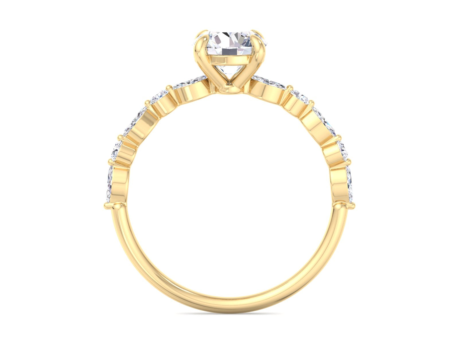 1.00 Carat E/VVS2 Round Brilliant Cut Lab Grown Diamond Solitaire Engagement Ring