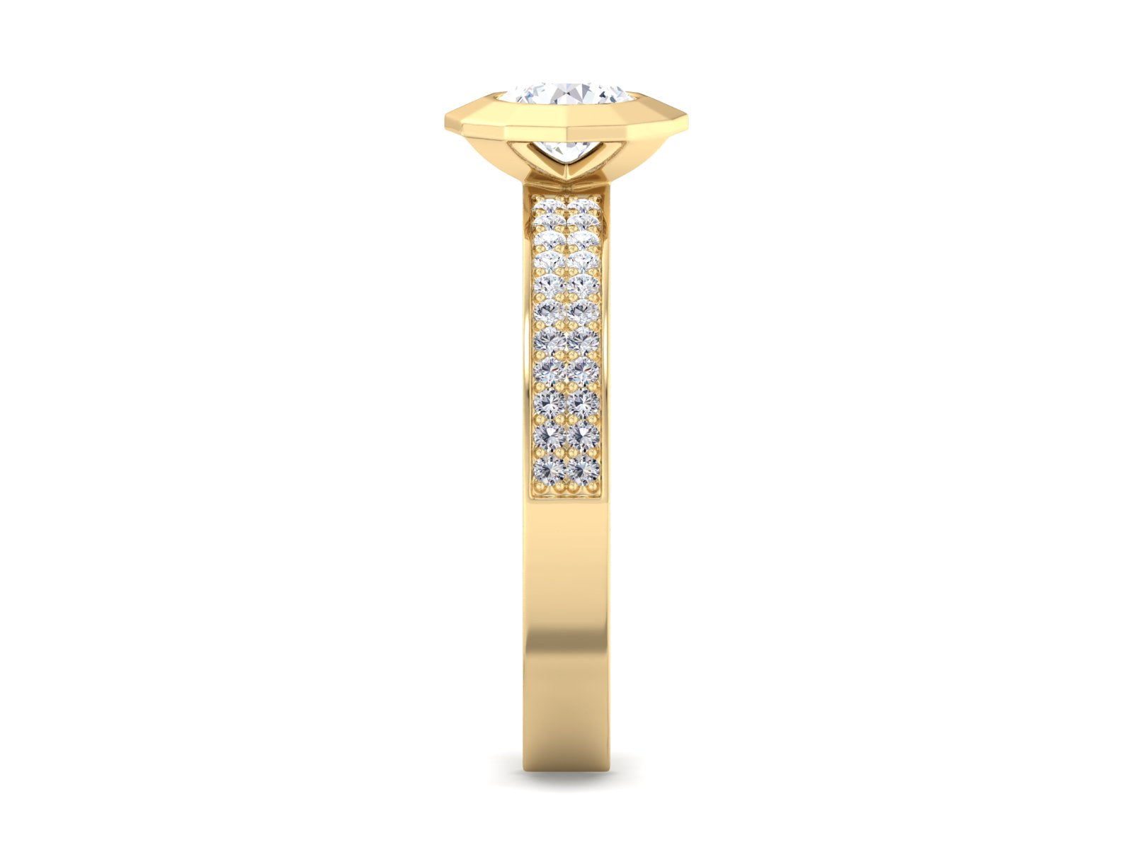 0.5Ct Round diamond engagement ring