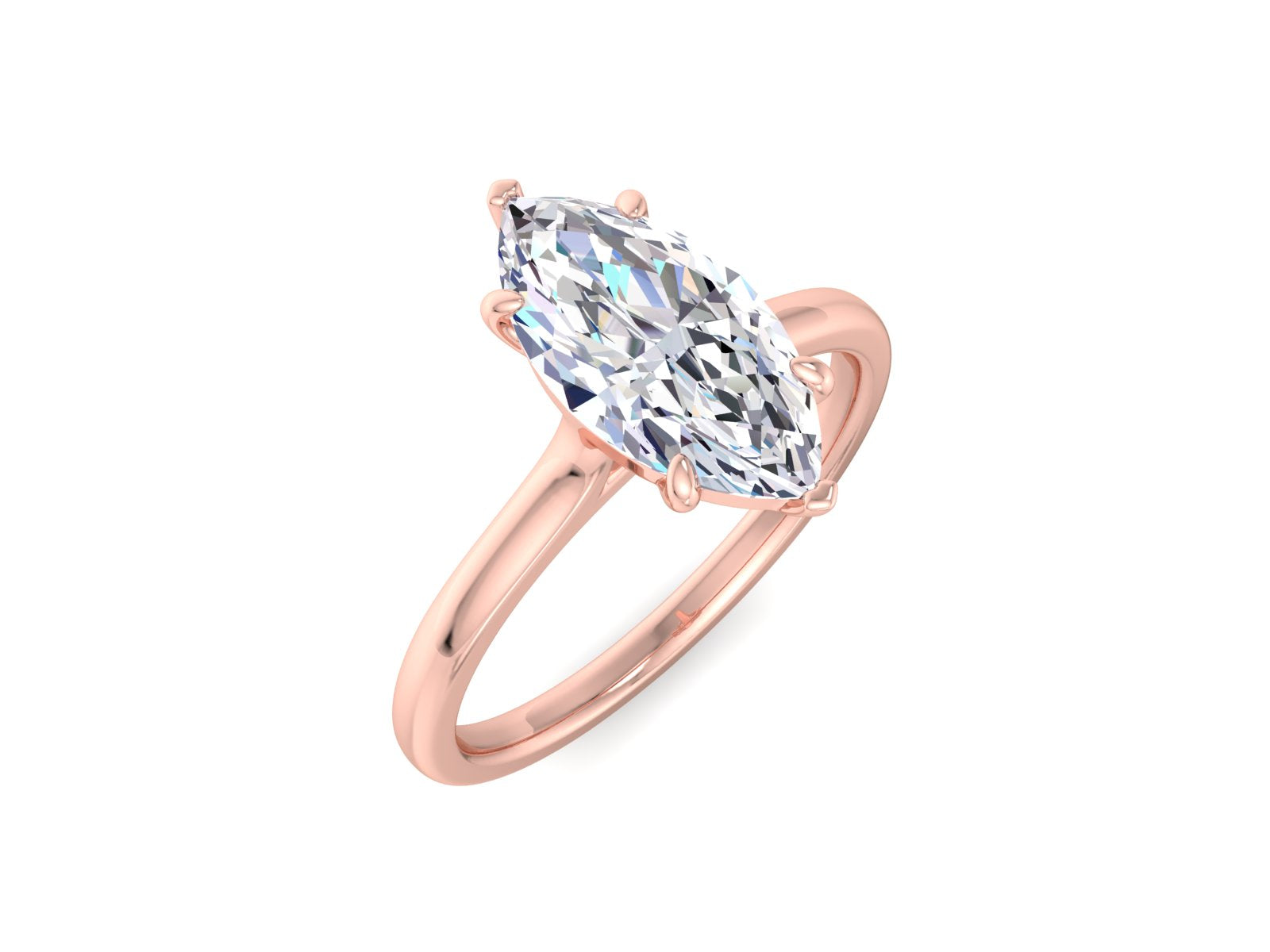 IGI CERTIFIED 1.60 carat F/VVS Marquise Cut Lab Grown Diamond Engagement Ring