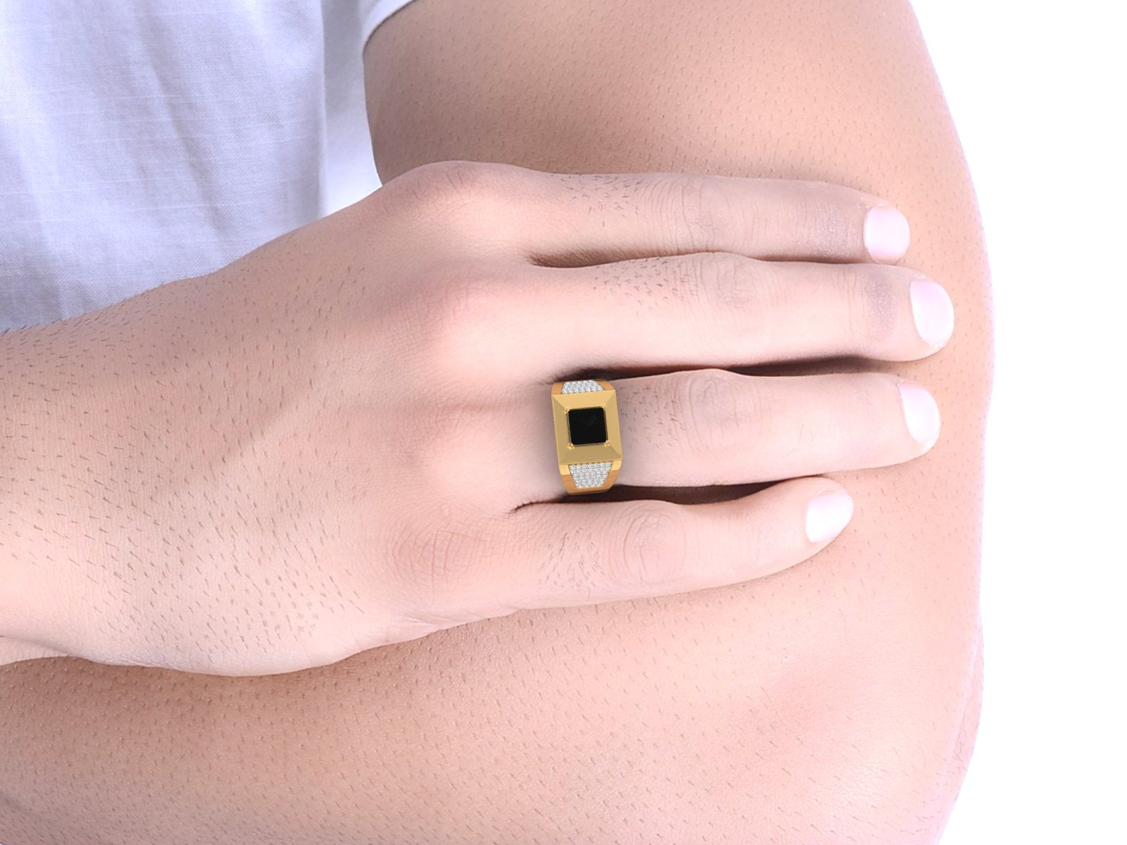 Black Diamond Ring For Men's Quality Certified, Engagement ring