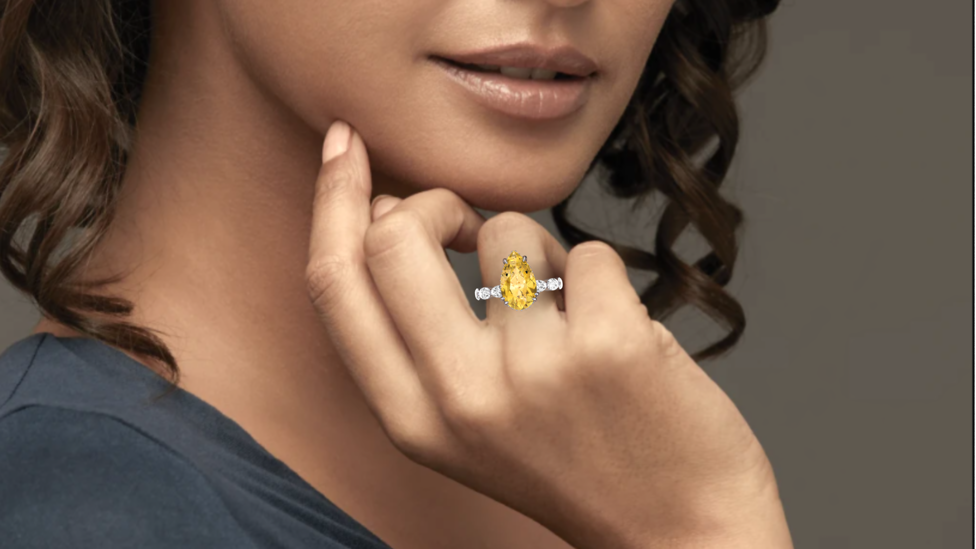 Canary moissanite 2025 engagement rings