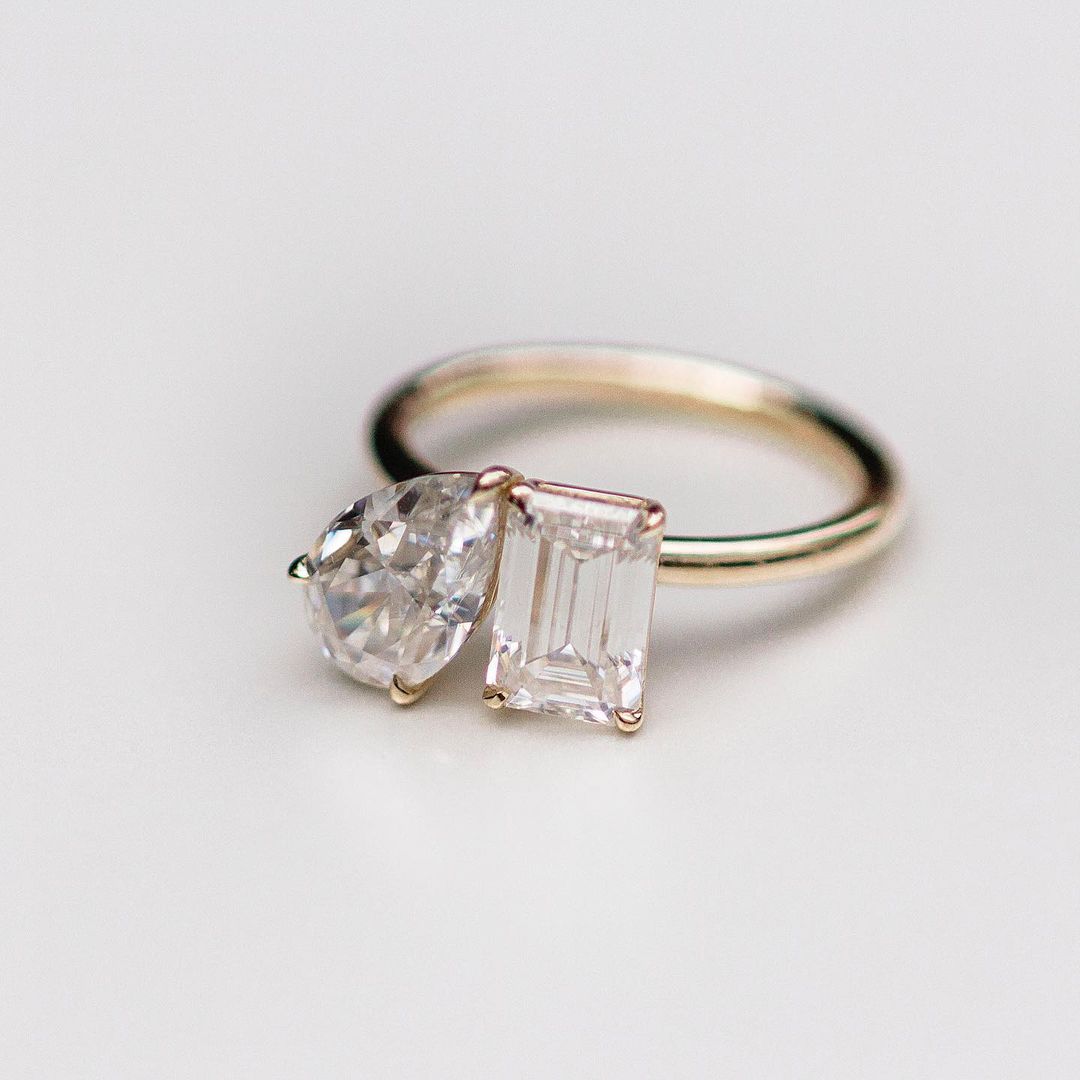 6.00 Carat Double Stone Engagement Ring