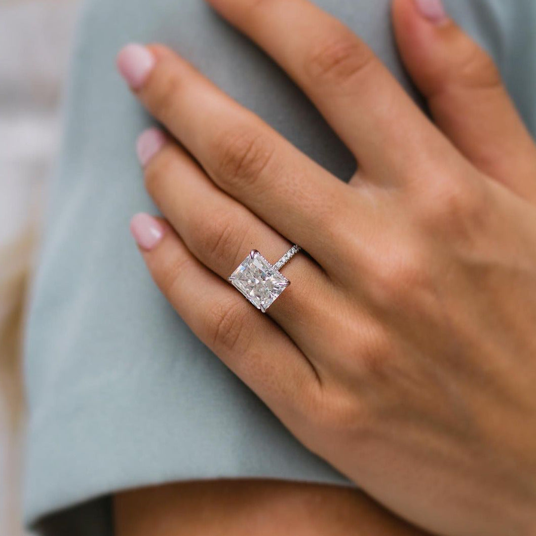 5ct radiant cut diamond ring Clearance