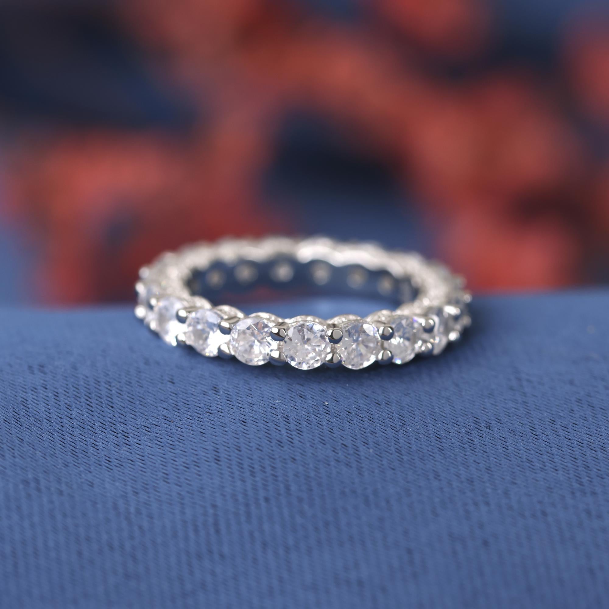 Princess Cut Engagement Ring, Princess Moissanite Wedding Ring set