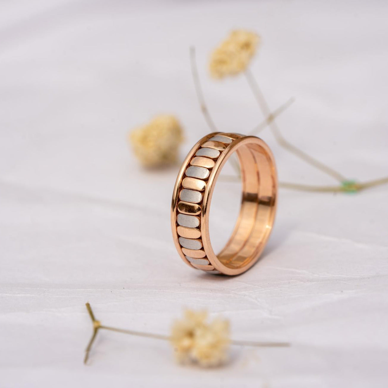 Rose gold Wedding Bands,6 mm Traditional Wedding Band
