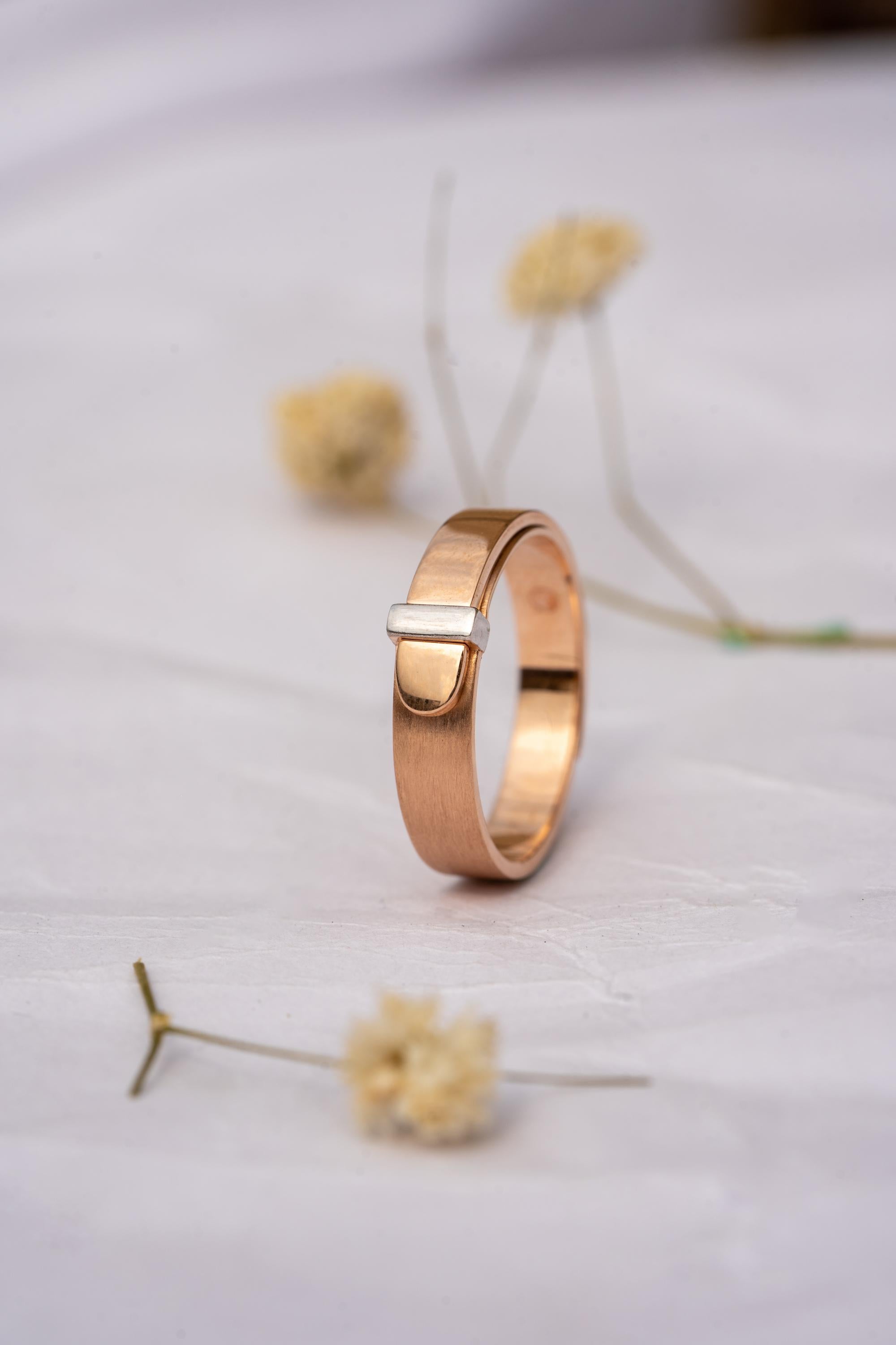 Belt Buckle Statement Band Ring