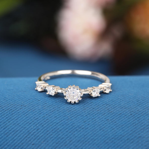 Dainty Lab Grown Diamond Engagement Ring
