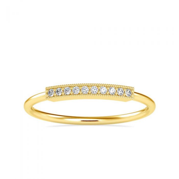 Moissanite Diamond Ring, Wedding Band Ring